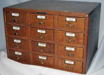 Card Catalog Cabinets